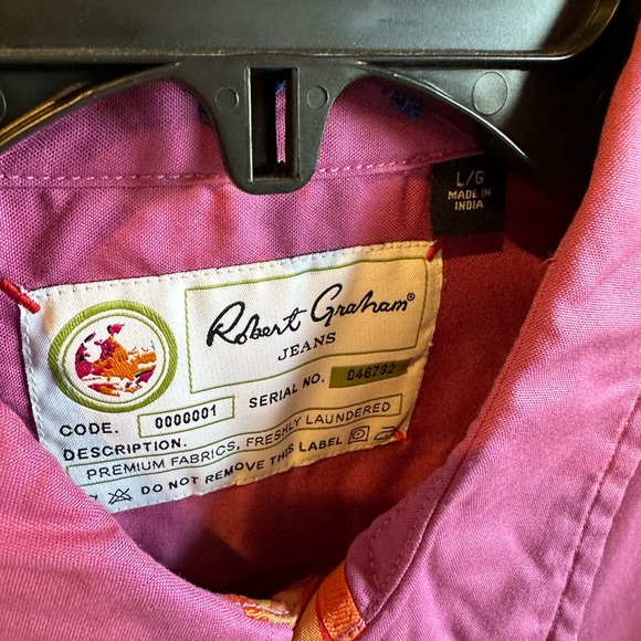 Robert Graham shirt. New With Tags. Size L. - Picture 4 of 4